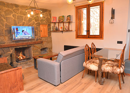 Adapted apartment Berguedà - Living room with all the comforts