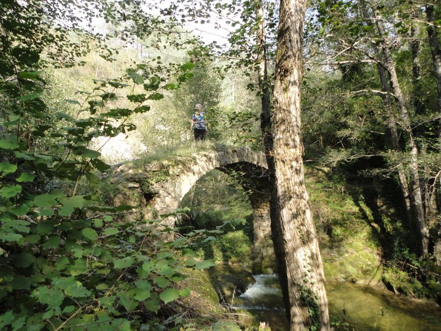 Pont del Molí d'en Font sobre el riu Mergançol, Borredà