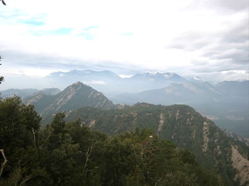 La Salga Aguda vista desde la cima del Serrat de l'Envista