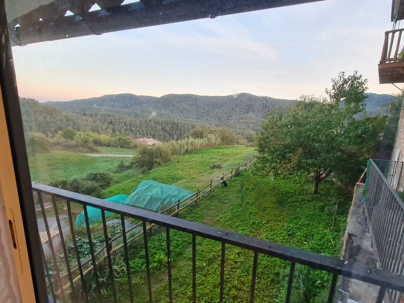 Vistas al valle desde el balcón de la planta baja