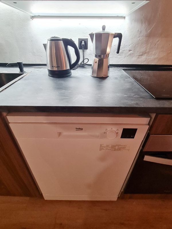 Tríplex Cal Barraqué de Dalt en Borredà - lavavajillas, hervidor de agua y cafetera italiana