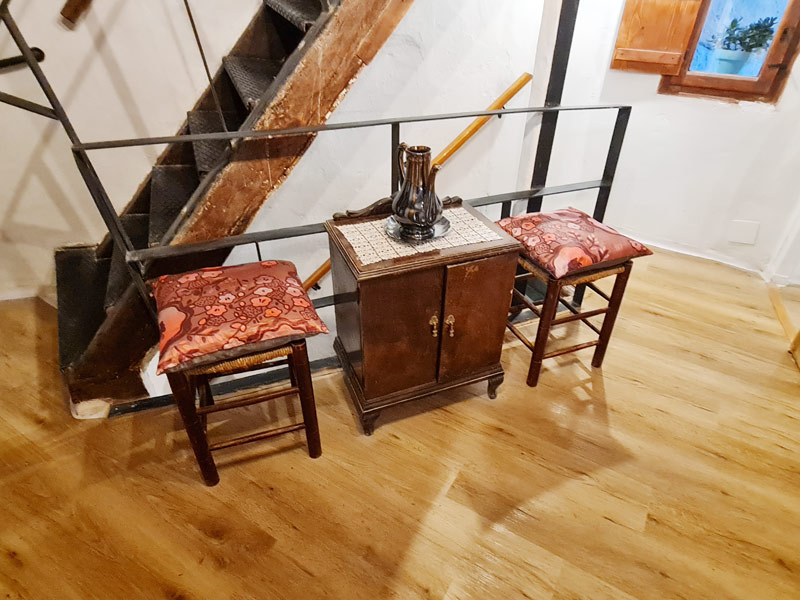 Tríplex Cal Barraqué de Dalt en Borredà - sala de estar de la primera planta