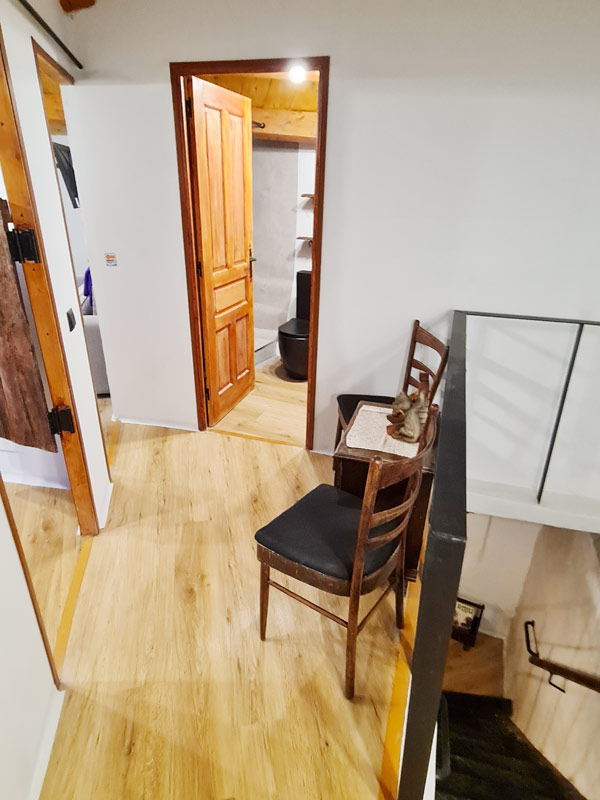 Tríplex Cal Barraqué de Dalt en Borredà - sala de estar de la buhardilla