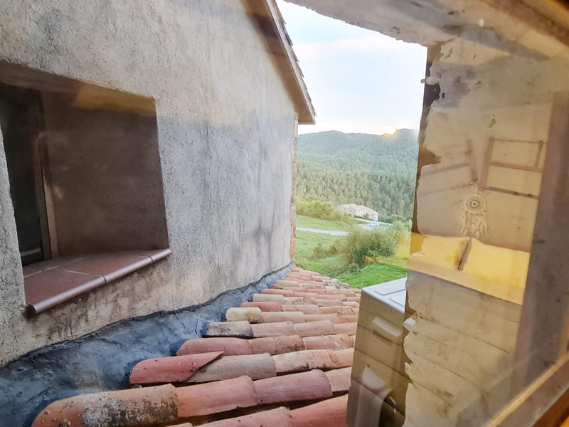 Tríplex Cal Barraqué de Dalt en Borredà - vistas desde la primera planta