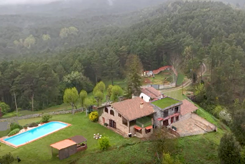 Vue aérienne de la maison